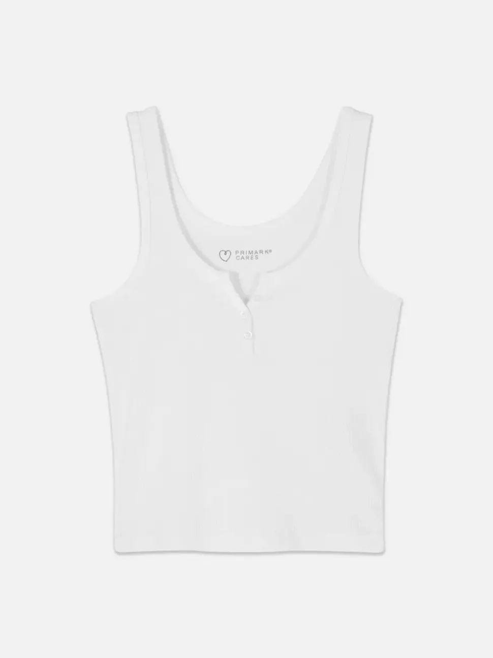 Prążkowana koszulka bez rękawów typu henley