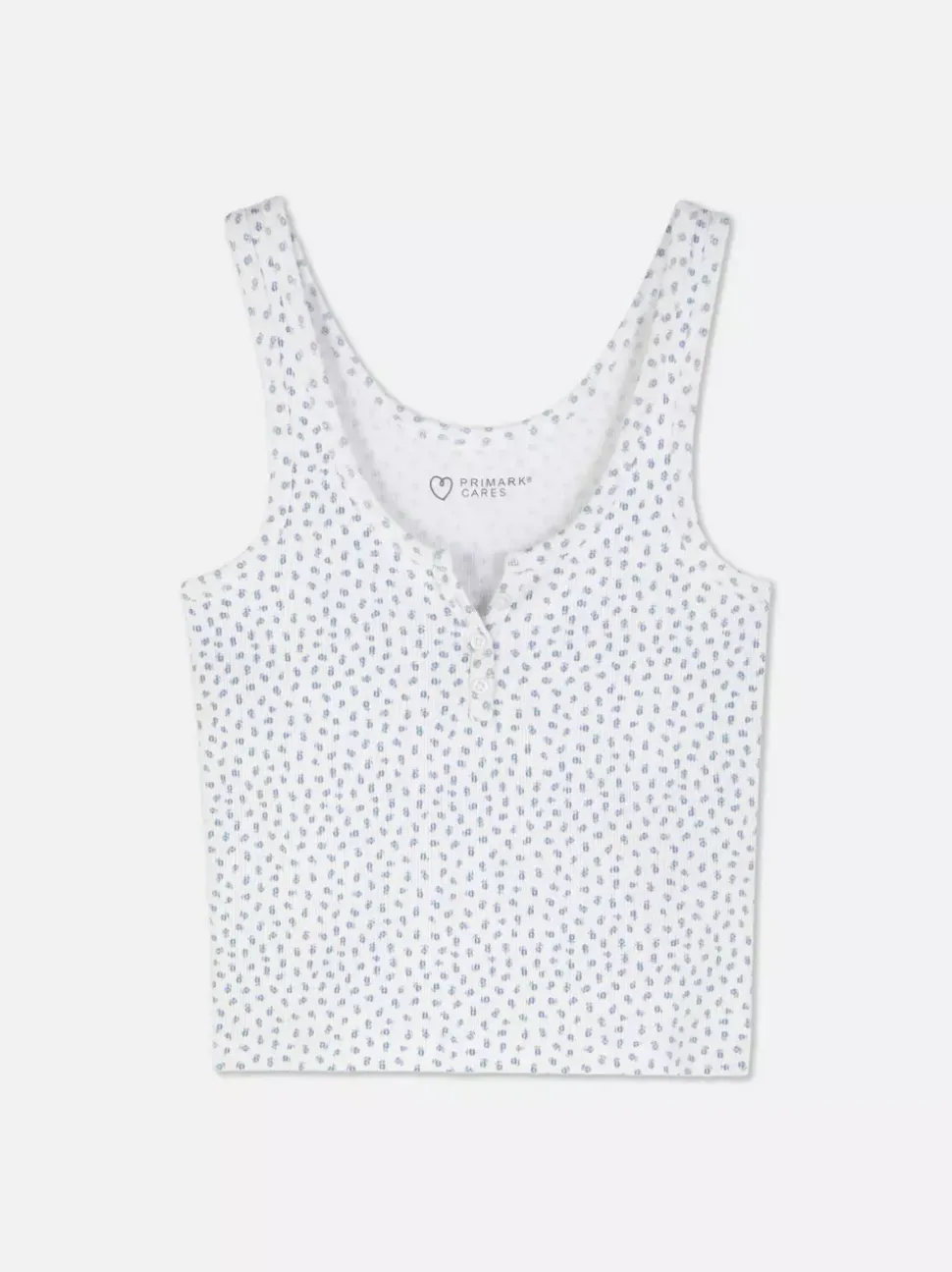 Prążkowana koszulka bez rękawów typu henley