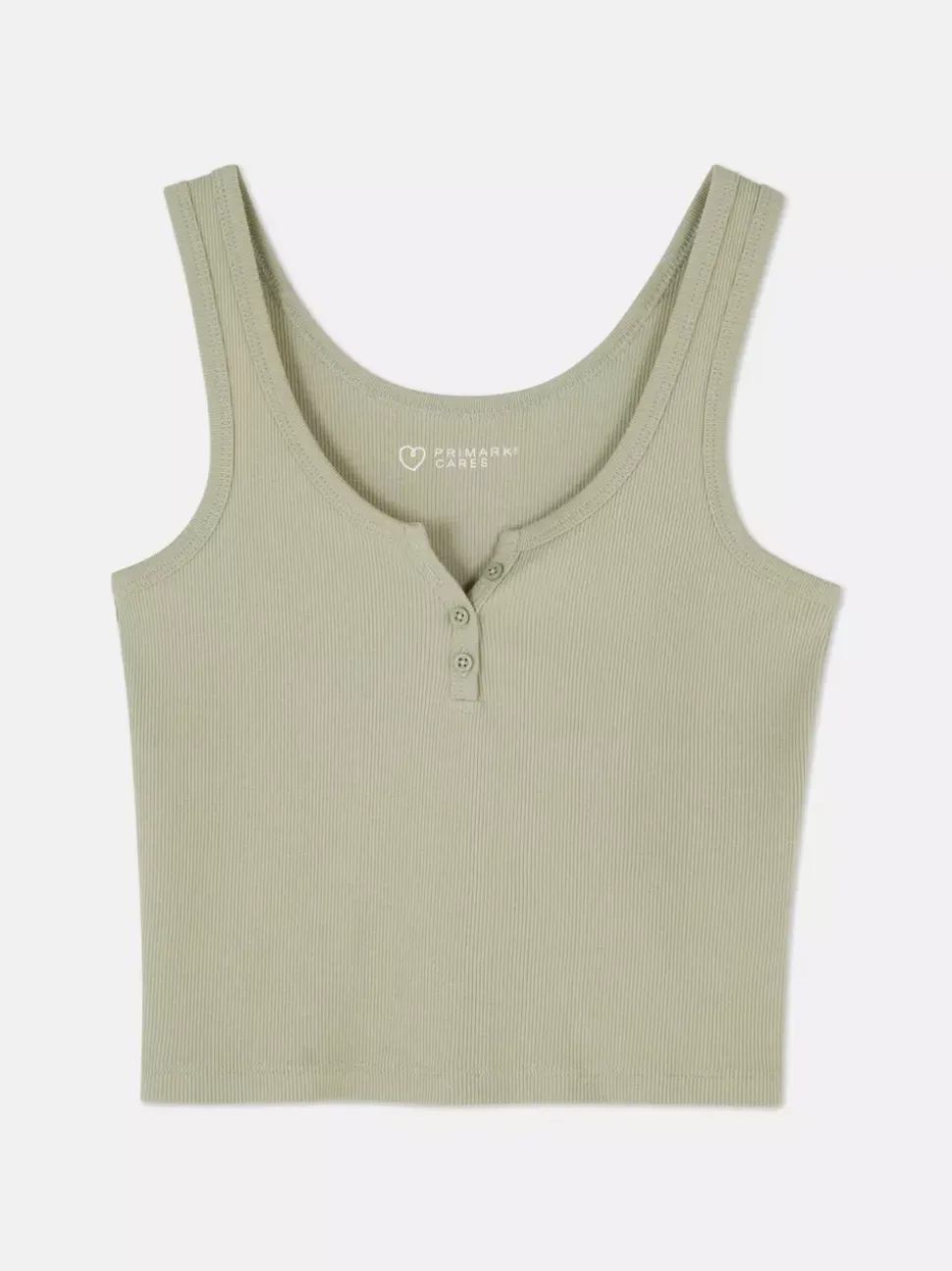 Prążkowana koszulka bez rękawów typu henley