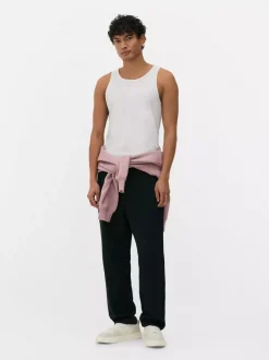 Prążkowana koszulka bez rękawów