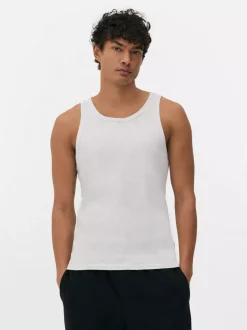 Prążkowana koszulka bez rękawów