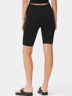 Prążkowane bezszwowe szorty rowerowe