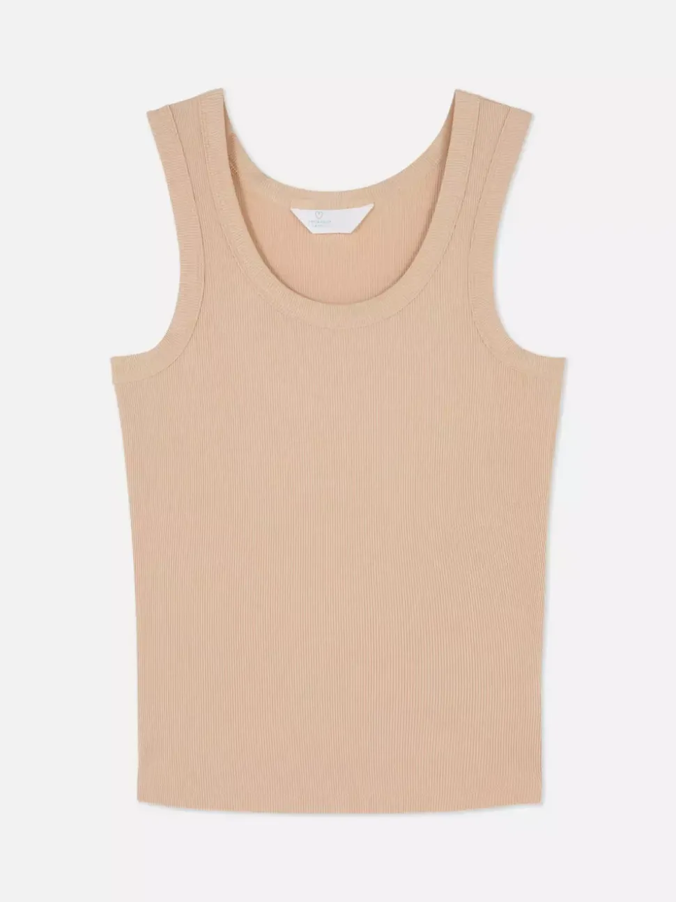 Prążkowany piżamowy top bez rękawów z modalu