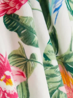 Ręcznik kąpielowy w ptaki i liście