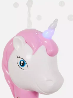 Różdżka do baniek z motywem jednorożca i lampką LED
