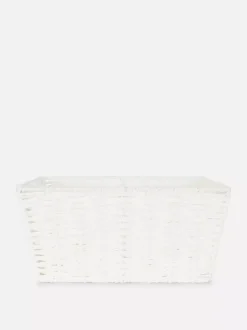 Średni koszyk z papierowej wikliny