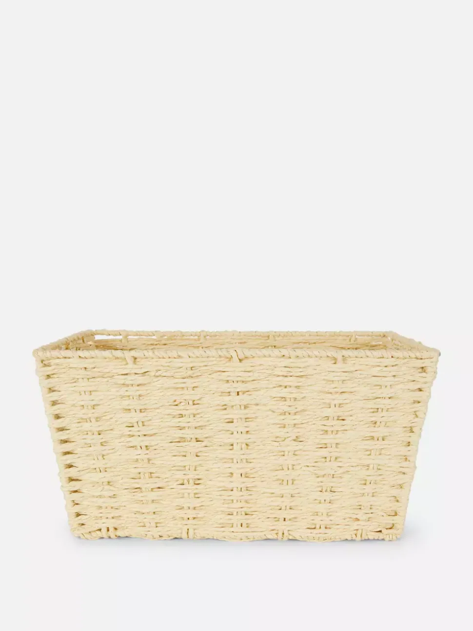 Średni koszyk z papierowej wikliny