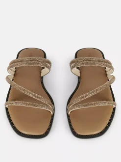 Sandały mule ze zdobieniami