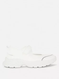 Sandały typu Mary Jane na płaskiej platformie