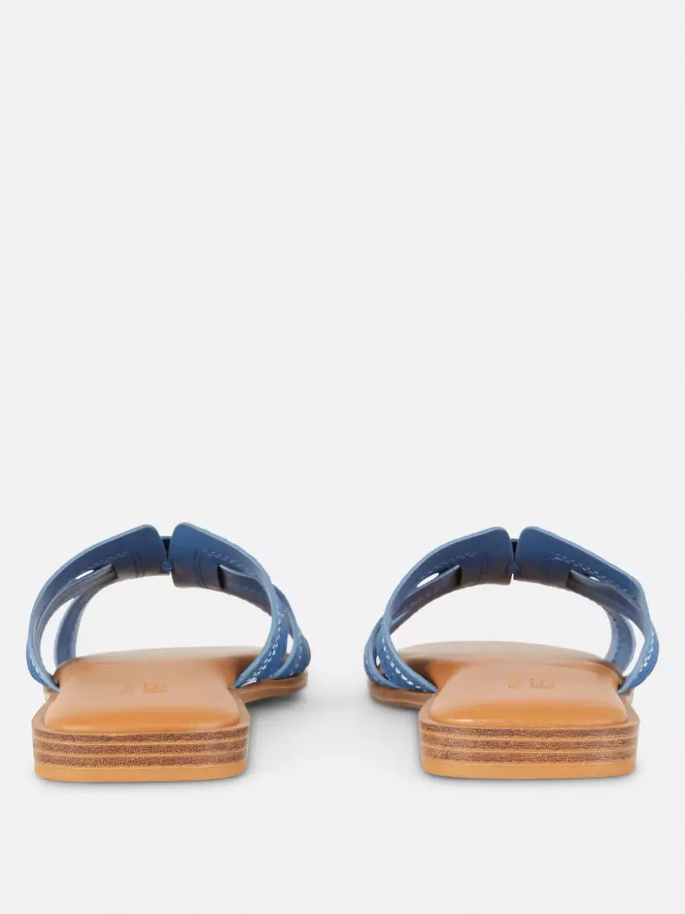 Sandały typu mule z jeansu