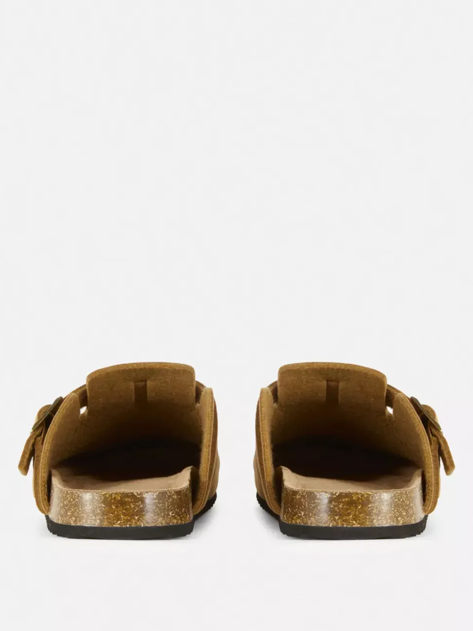 Sandały typu mule z klamrą