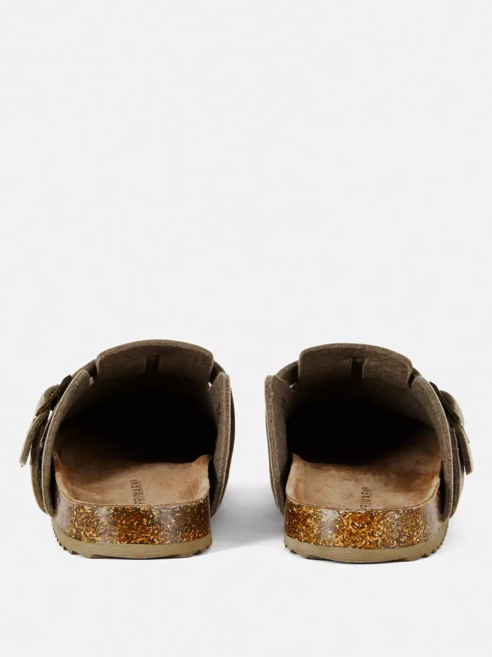 Sandały typu mule z klamrą