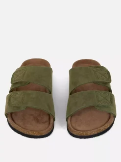 Sandały z wkładką i dwoma paskami