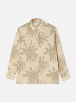 Satynowa koszula na guziki Paula Echevarría