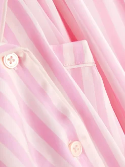 Satynowa piżama z długim rękawem