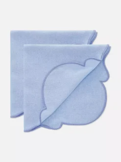 Serwetki z muszelkowym obszyciem, 2 pary