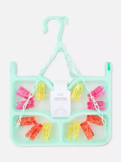 Składana suszarka z 24 klamerkami