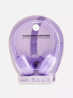 Składane słuchawki przewodowe