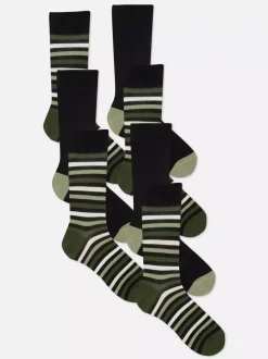 Skarpety w paski, 7 par