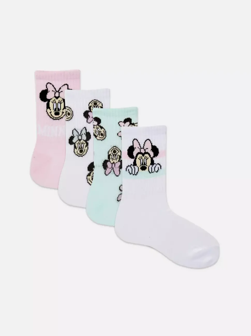 Skarpety za kostkę z motywem Myszki Minnie Disneya, 4 pary