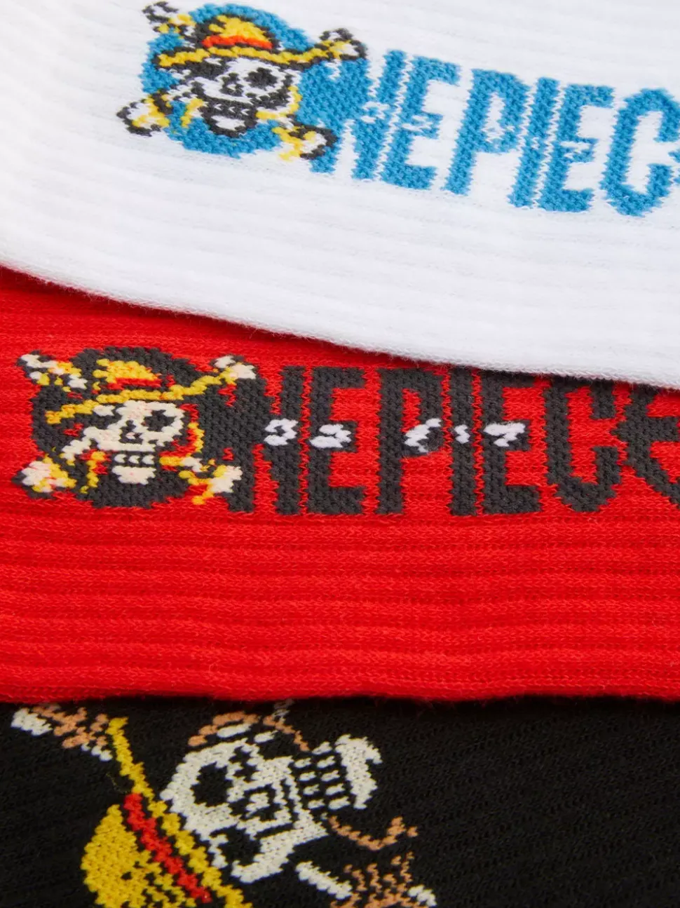 Skarpety za kostkę z motywem One Piece, 3 pary