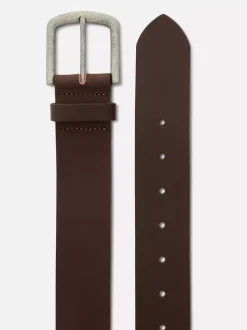 Skórzany pasek z kwadratową klamrą