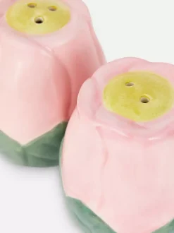 Solniczka i pieprzniczka w kształcie kwiatów