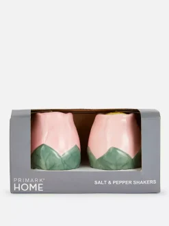 Solniczka i pieprzniczka w kształcie kwiatów