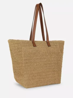 Słomkowa torba shopper