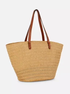 Słomkowa torba typu bucket