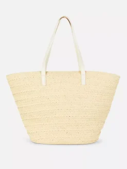 Słomkowa torba typu bucket