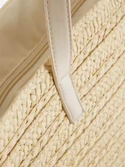 Słomkowa torba typu bucket