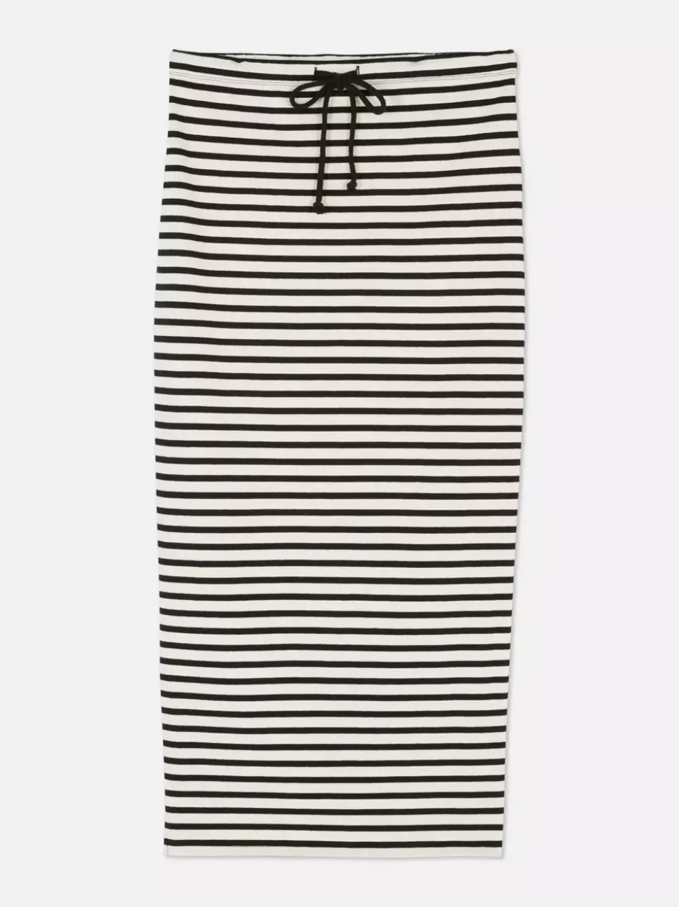 Spódnica midi w paski z rozcięciem, część zestawu