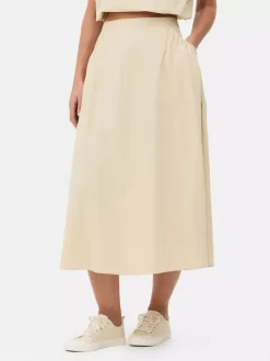 Spódnica midi z pełnego koła, część zestawu