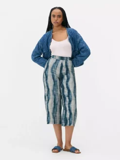 Spódnico-spodnie z nadrukiem