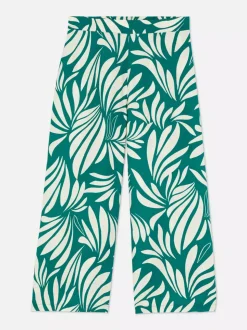 Spódnico-spodnie z nadrukiem