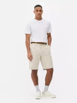 Spodenki chinosy z paskiem