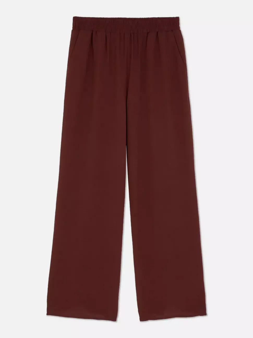 Spodnie bez zapięcia z szerokimi nogawkami