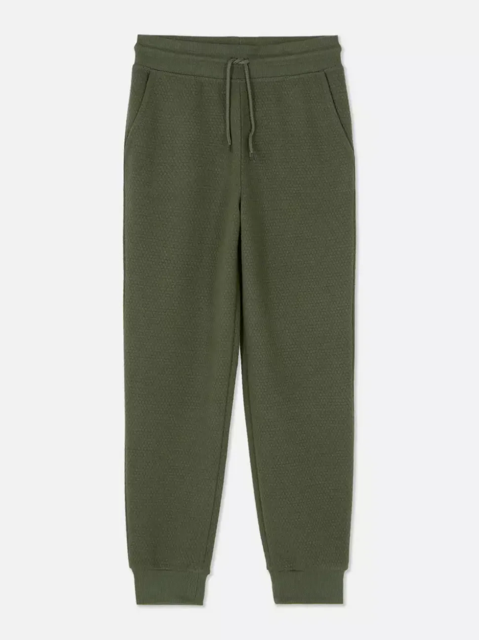 Spodnie dresowe z fakturą plastra miodu