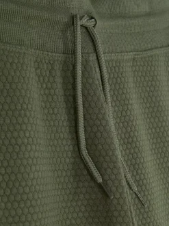 Spodnie dresowe z fakturą plastra miodu