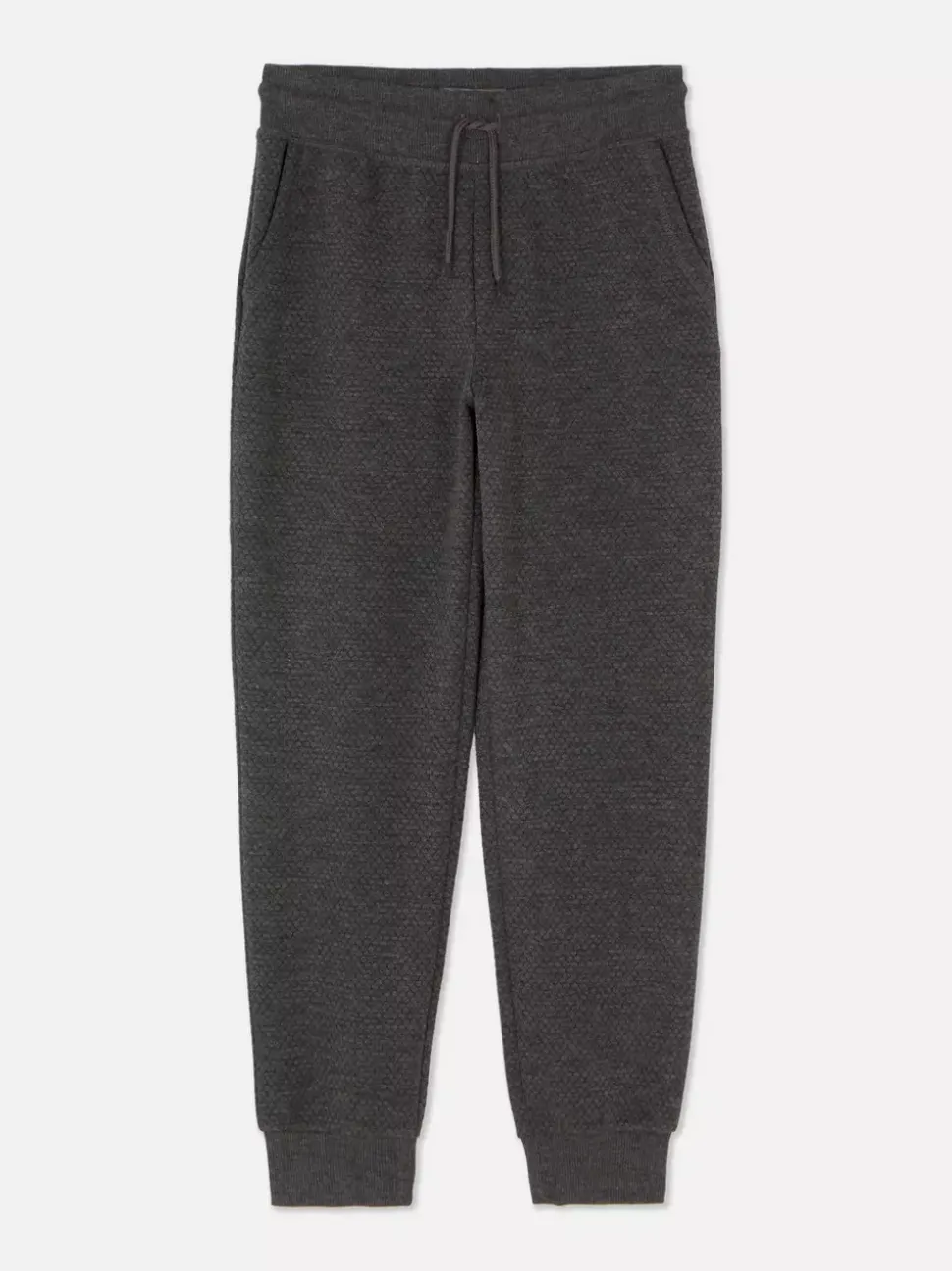 Spodnie dresowe z fakturą plastra miodu