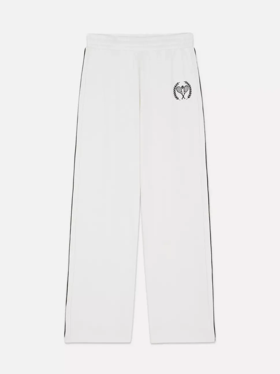 Spodnie dresowe z prostą nogawką w stylu uczelnianym