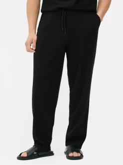 Spodnie o marszczonej fakturze ze sznurkiem Kem