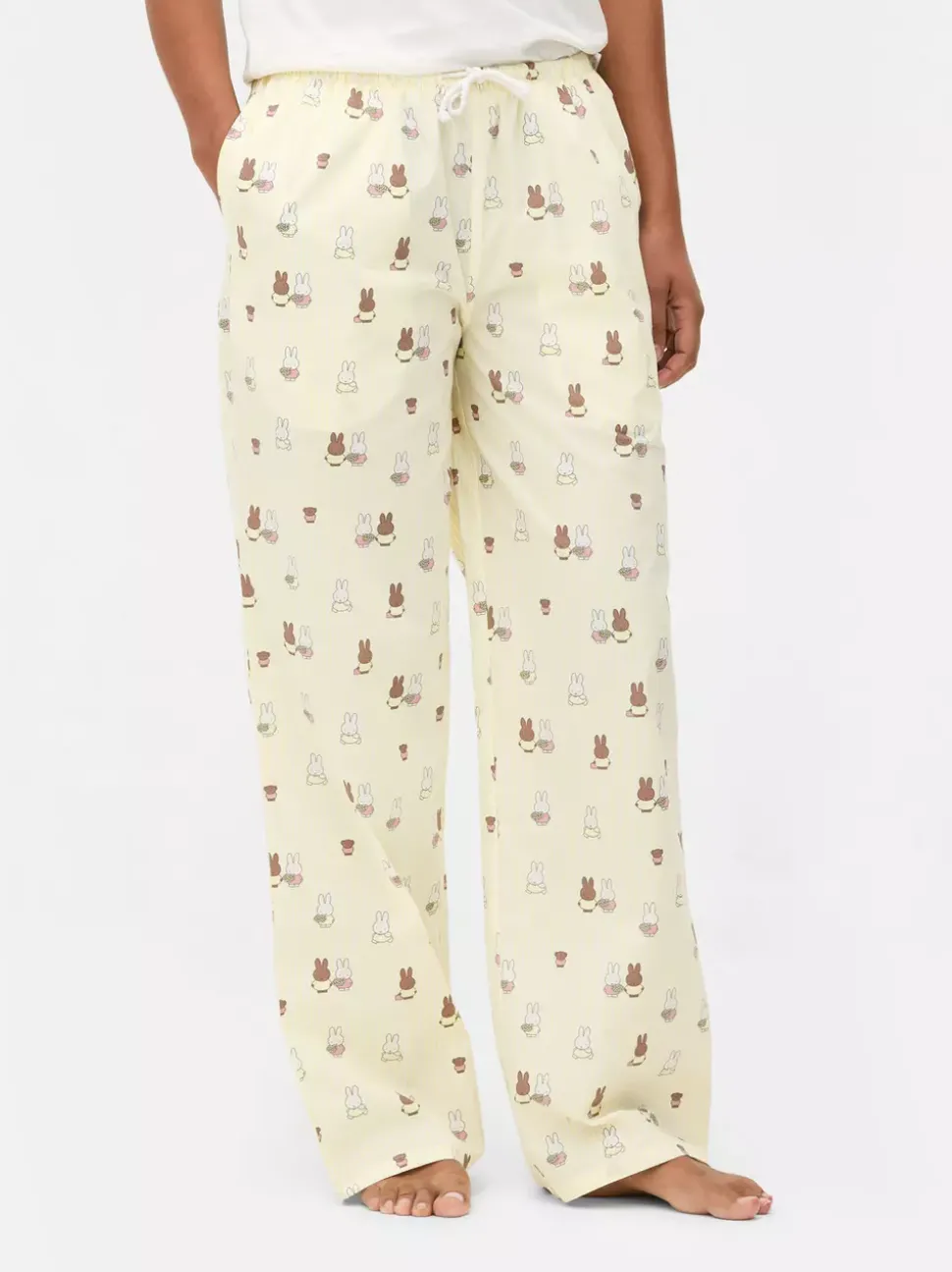 Spodnie od piżamy z szeroką nogawką i motywem Miffy
