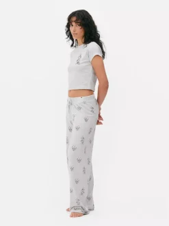 Spodnie od piżamy z szeroką nogawką, motyw Disneya
