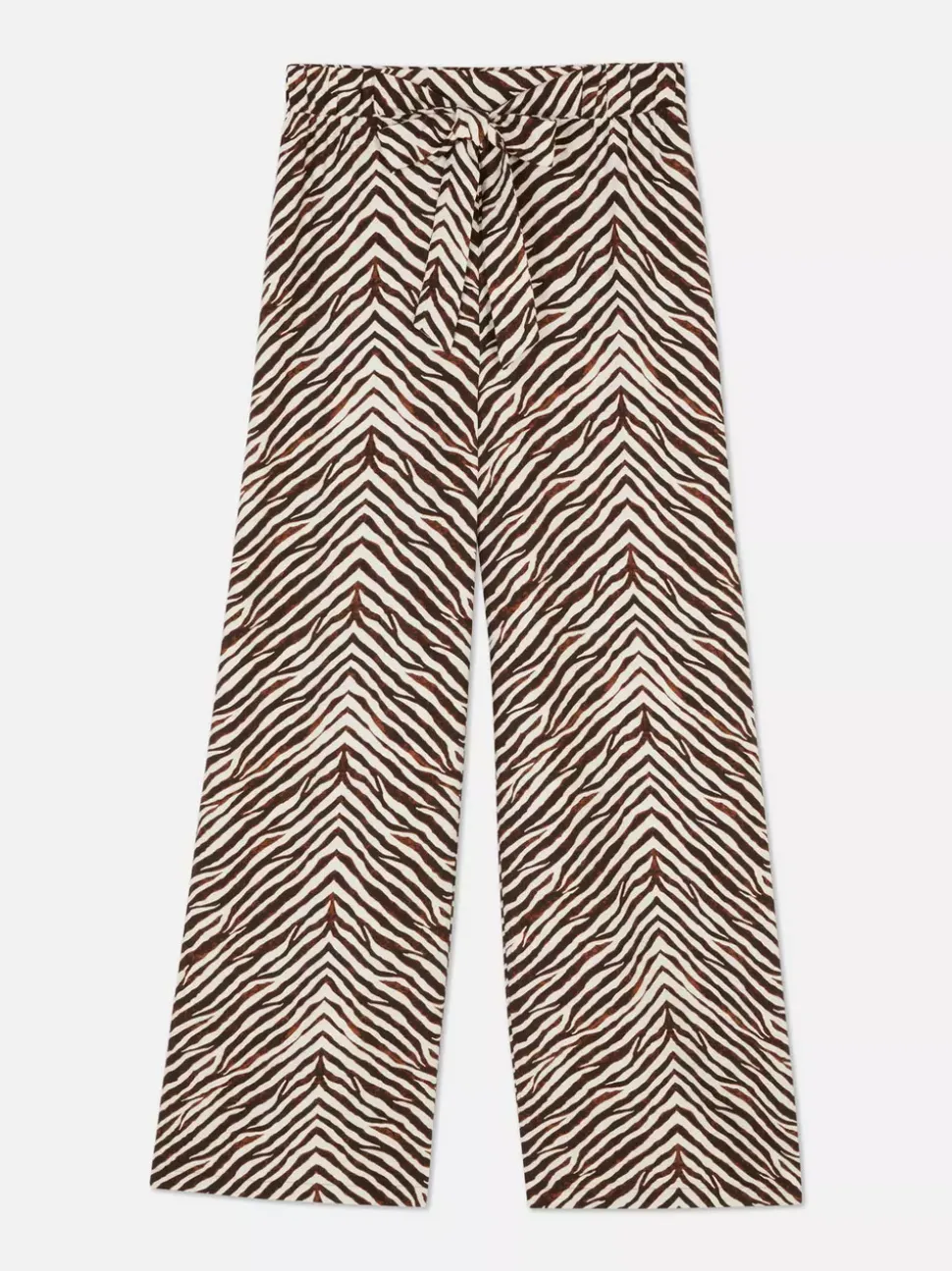 Spodnie palazzo z szerokimi nogawkami i nadrukiem