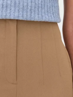 Spodnie w prążki z wysokim stanem i motywem Sticha