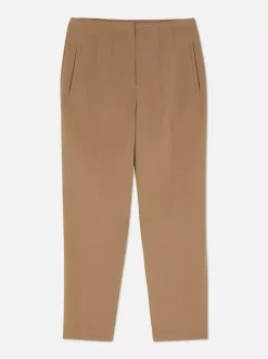 Spodnie w prążki z wysokim stanem i motywem Sticha