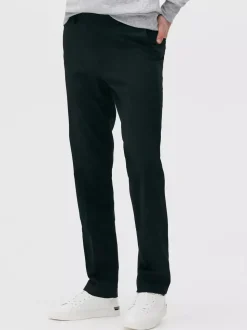 Spodnie z prostą nogawką z diagonalu