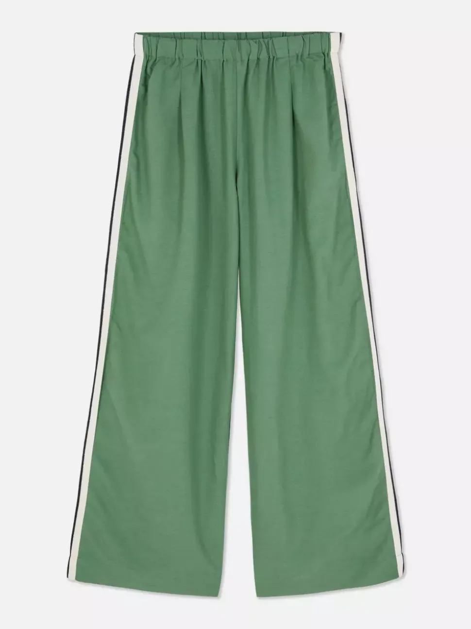 Spodnie z szerokimi nogawkami z lampasami
